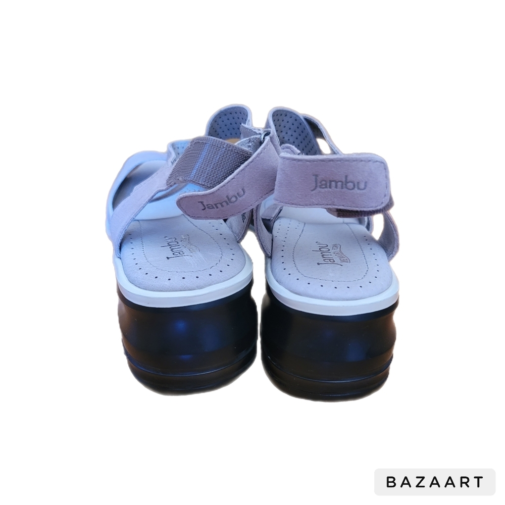 Jambu Sandals Womens 9M Lily Taupe Memory Foam Comfort - Picture 4 of 6